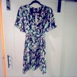 Adelyn Rae tropical tie dress